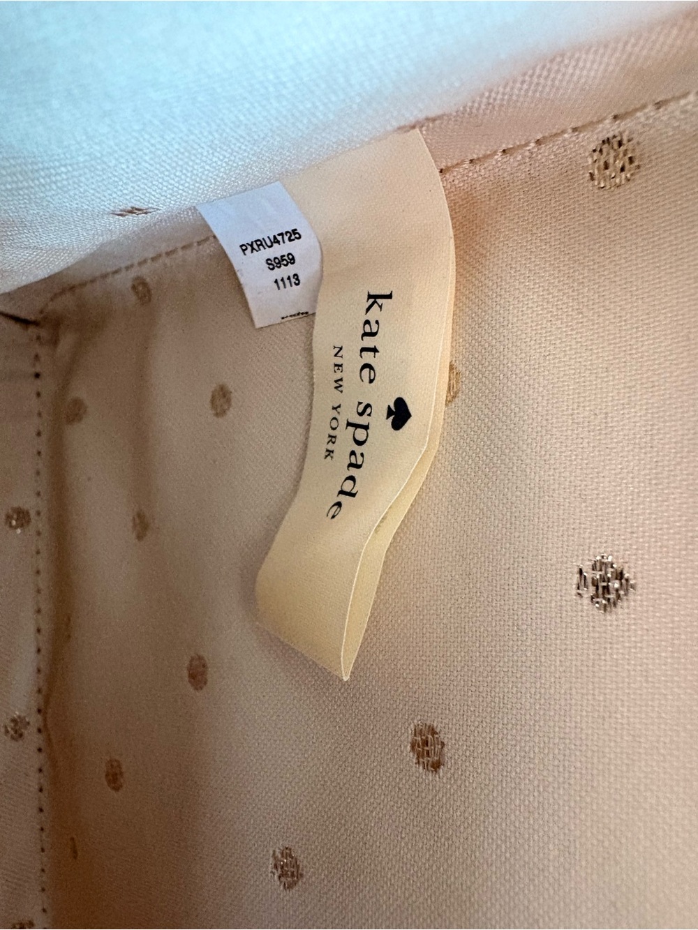 Kate Spade Woven Bow-Accent Shoulder Bag in Cream - Picture 7 of 7